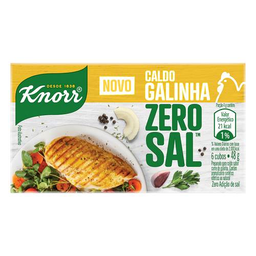 CALDO KNORR 48G GALINHA ZERO ADICAO SAL