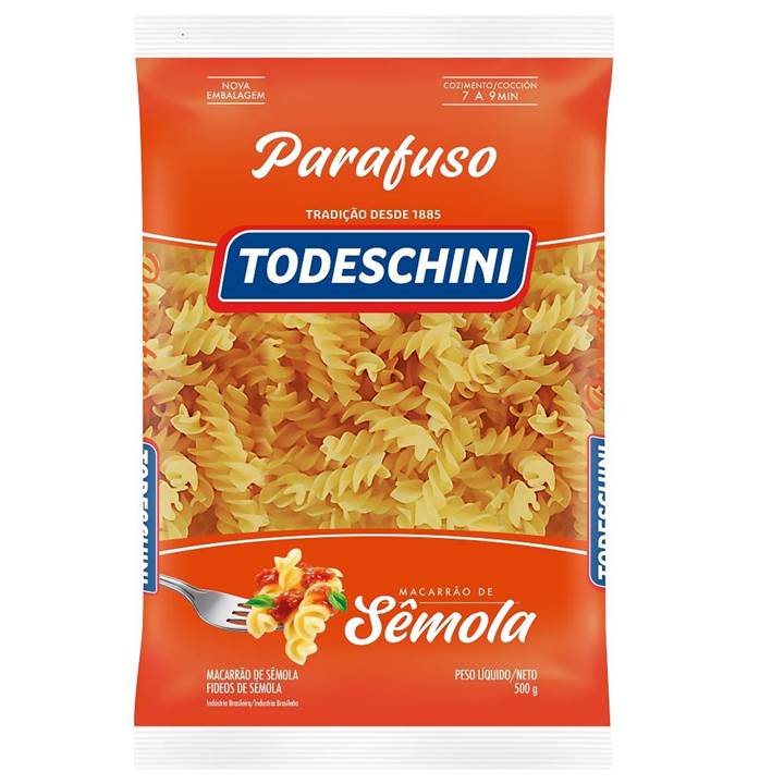 MAC TODESCHINI SEMOLA 500G PARAFUSO 