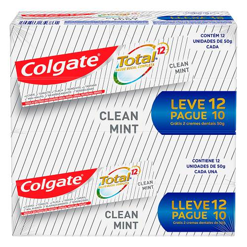 CD COLGATE TOTAL12 50G CLEAN MINT L12P10