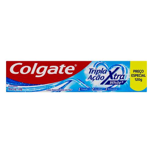 CD COLGATE TRIPLA ACAO 120G XTRA WHITE