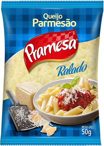 QUEIJO RALADO PRAMESA 50G PARMESAO 