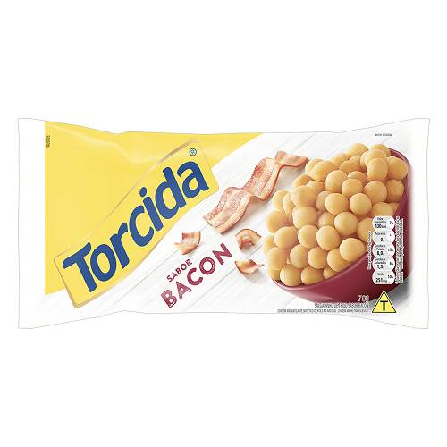 SALGADINHO TORCIDA 70G BACON 