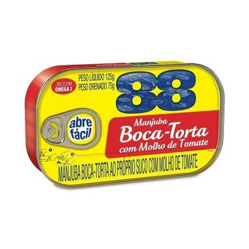 SARDINHA MANJUBA BOCA TORTA 88 125G TOM
