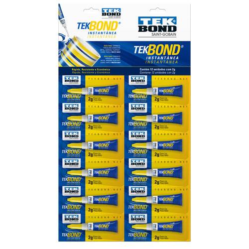 COLA INST TEKBOND 2G CARTELA 12UN 