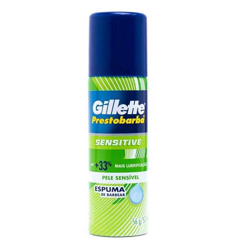 ESPUMA BARBEAR GILLETTE 56G PREST SENSIT