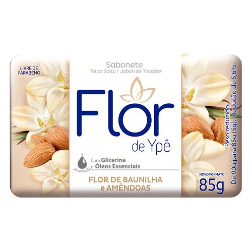 SAB FLOR DE YPE 85G BAUNILHA AMENDOAS