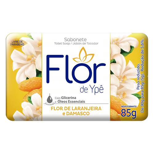 SAB FLOR DE YPE 85G LARANJEIRA E DAMASCO