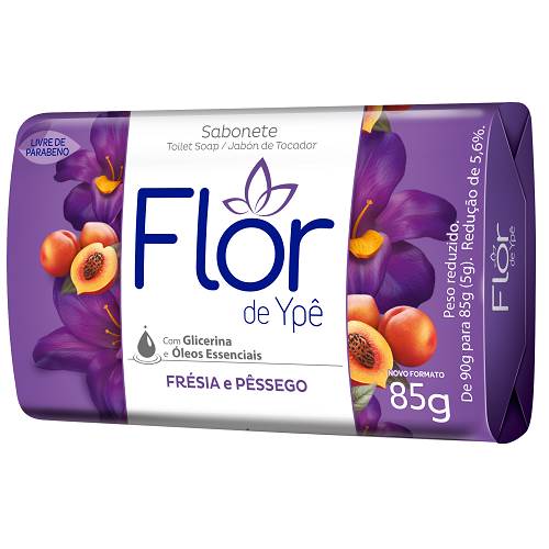 SAB FLOR DE YPE 85G FRESIA E PESSEGO