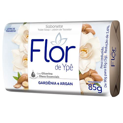 SAB FLOR DE YPE 85G GARDENIA E ARGAN