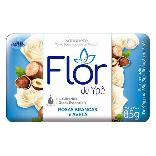SAB FLOR DE YPE 85G ROSAS E AVELA