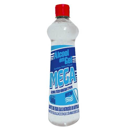 ALCOOL GEL MEGA 70 INPM 500G NEUTRO