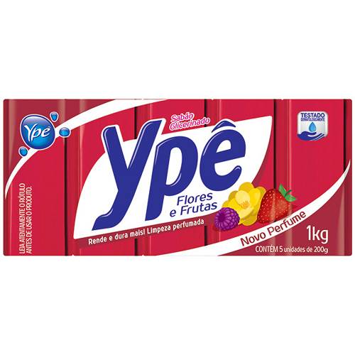 SABAO YPE BARRA FLORESFRUT VERM 5X200G
