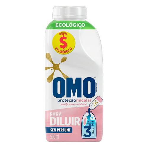 LAVA ROUPA LIQ OMO CONC 500ML MICELAR