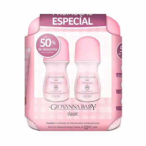 DESOD ROLLON GIOVANNA BABY 50ML 2UN CLAS