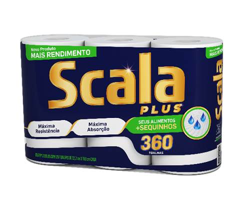 TOALHA PAPEL SUZANO SCALA 3UN 120FLS