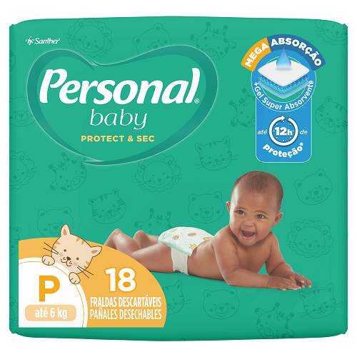 FRALDA PERSONAL BABY JUMBINHO P 18UN