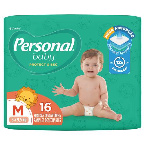 FRALDA PERSONAL BABY JUMBINHO M 16UN