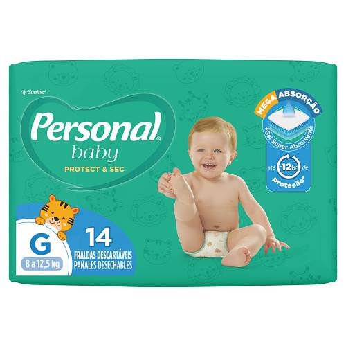 FRALDA PERSONAL BABY JUMBINHO G 14UN