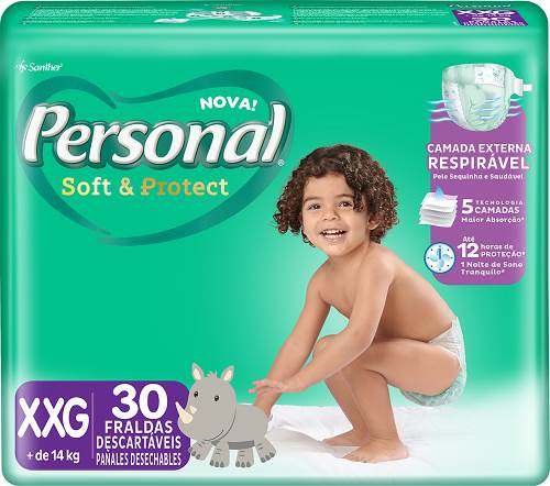 FRALDA PERSONAL SOFT MEGA XXG 30UN