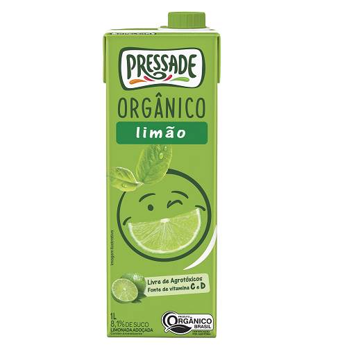 SUCO PRESSADE NECTAR ORGANICO 1L LIMAO