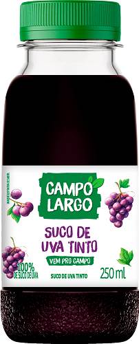SUCO CAMPO LARGO PET 250ML UVA