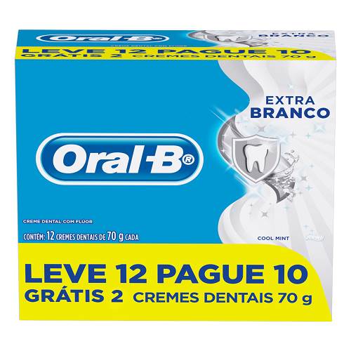 CD ORAL B EXTRA BRANCO L12P10 70G
