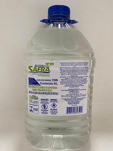 ALCOOL SAFRA LIQ 70 INPM HOSPITALAR 5L