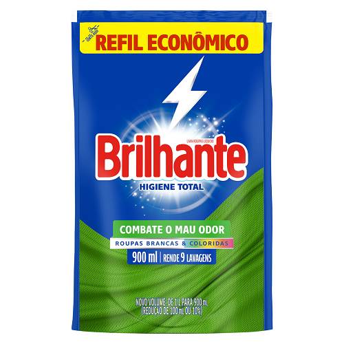 LAVA ROUPA LIQ BRILHANTE 900ML HTT SCH