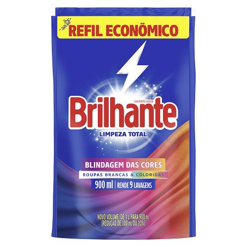 LAVA ROUPA LIQ BRILHANTE 900ML LTT SCH