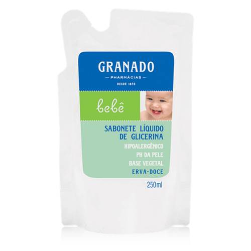 SAB LIQ GRANADO BEBE RF 250ML ERVA DOCE