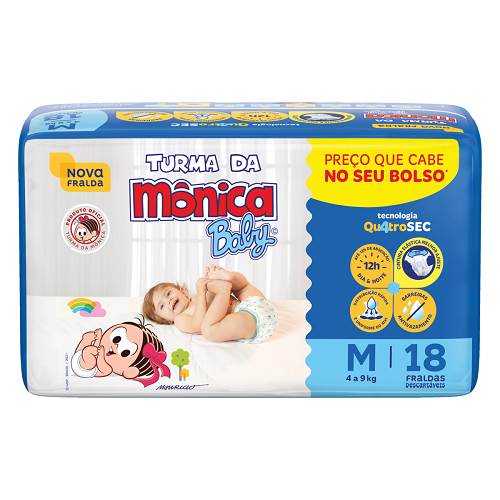 FRALDA TURMA MONICA JUMBINHO M 18UN