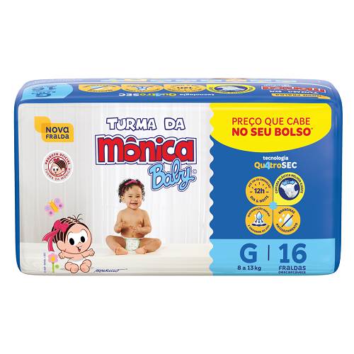 FRALDA TURMA MONICA JUMBINHO G 16UN