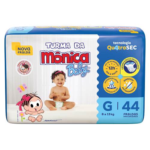 FRALDA TURMA MONICA MEGA G 44UN
