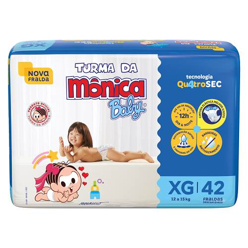 FRALDA TURMA MONICA MEGA XG 42UN