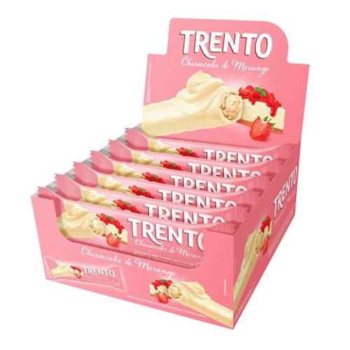 BOMB WAFFER TRENTO 32G CHESSECAK MORANGO