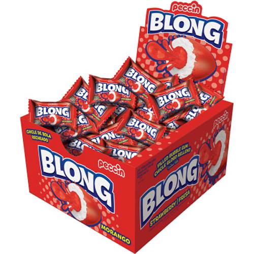BOMB CHICLE PECCIN BLONG 200G MORANGO
