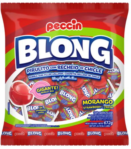 BOMB PIRULITO PECCIN BLONG 672G MORANGO 