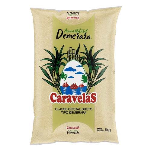 ACUCAR DEMERARA CARAVELAS 1KG