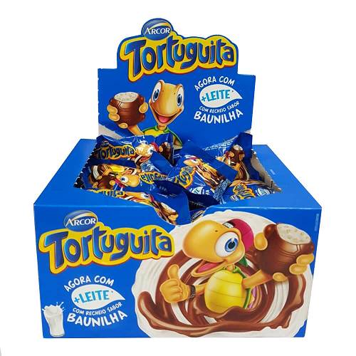 BOMB TORTUGUITA ARCOR 24X155G LEITE