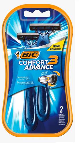 AP BIC COMFORT 3 LAM MOVEL 2UN AZUL