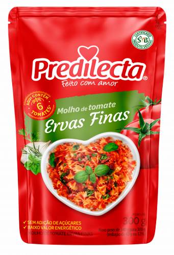 MOLHO TOMATE PREDILECTA 300G ERVAS FINAS