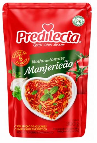 MOLHO TOMATE PREDILECTA 300G MANJERICAO