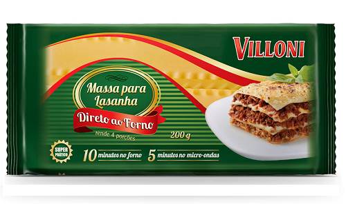 LASANHA VILLONI 200G  DIRETO AO FORNO 