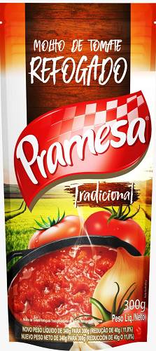 MOLHO TOMATE PRAMESA 300G REFOGADO SCH