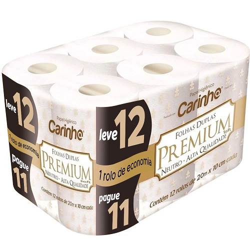 PAPEL HIG FD CARINHO PREMIUM 20M L12P11