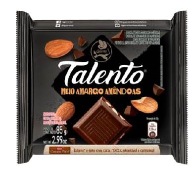 BOMB TAB TALENTO 85G MEIO AMARGO