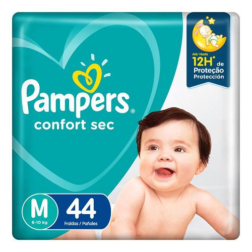FRALDA PAMPERS CONFORT SEC M 44UN