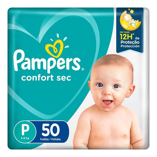 FRALDA PAMPERS CONFORT SEC P 50UN