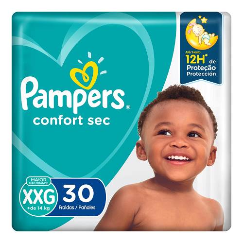 FRALDA PAMPERS CONFORT SEC XXG 30UN
