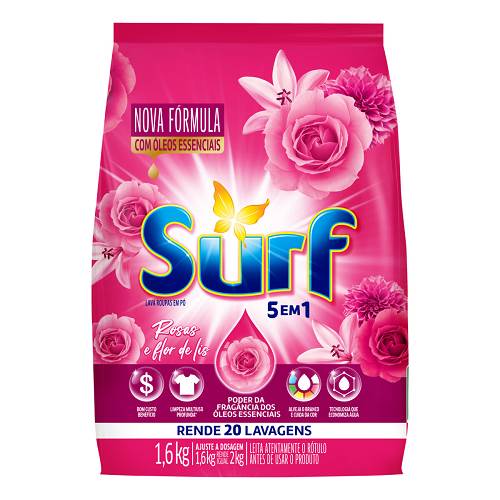DET PO SURF 16KG ROSAS FLOR DE LIS SCH